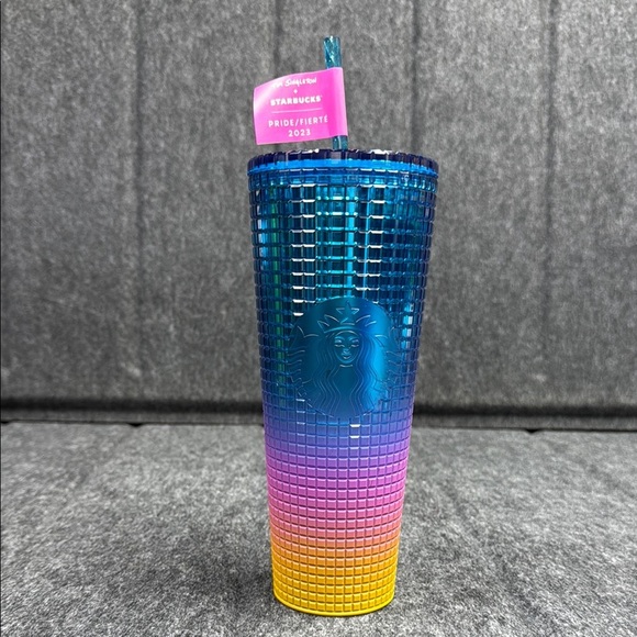 Starbucks  2023 Pride Gradient Tumbler with Blue and Yellow - Picture 1 of 5